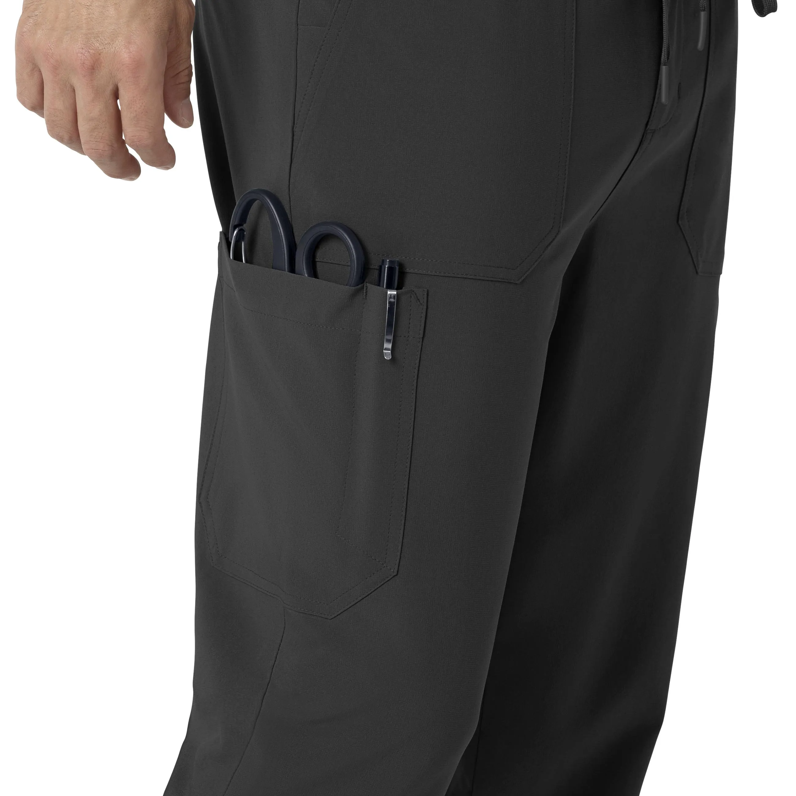 Force Cross-Flex C56310 Men's Jogger Scrub Pants Black
