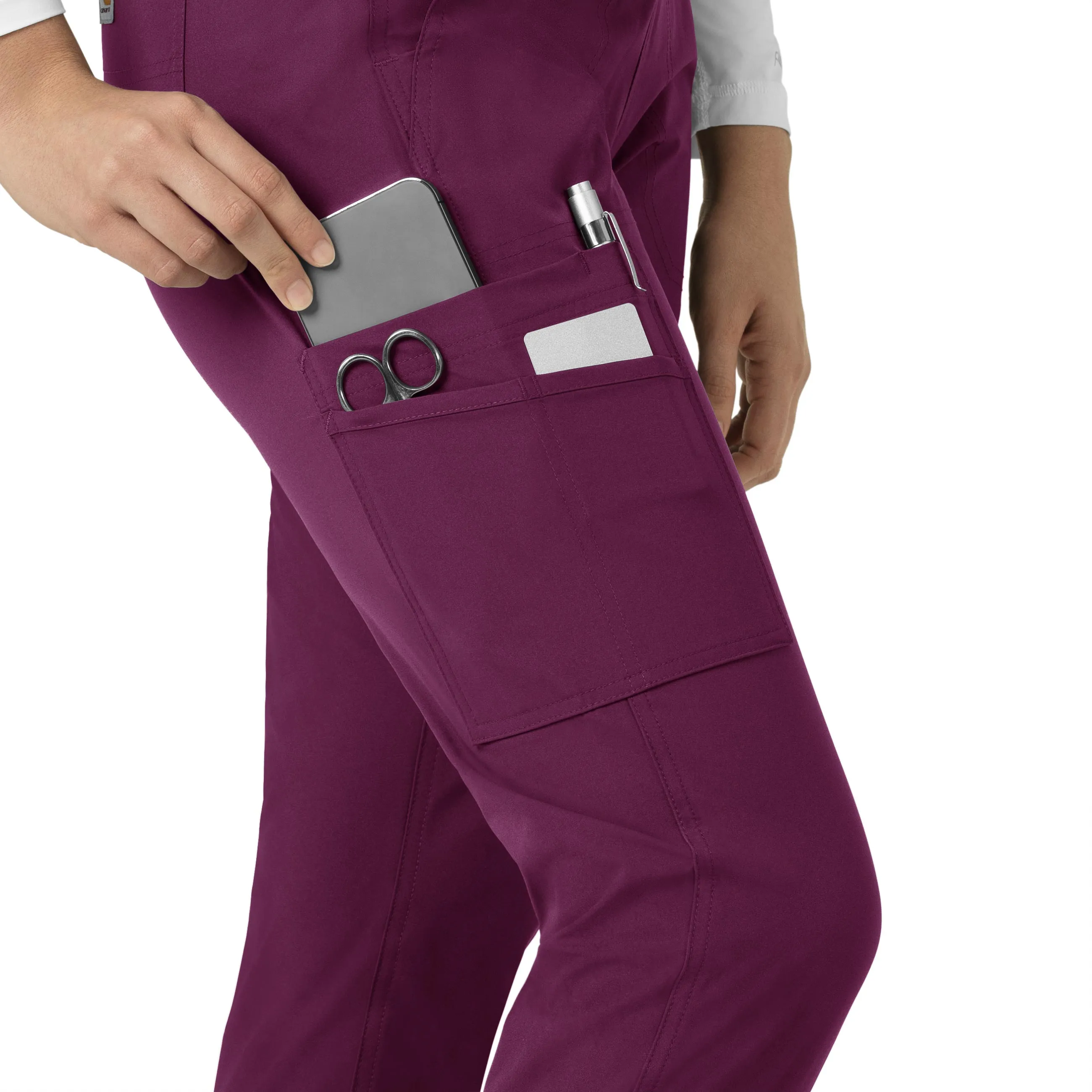Force Essentials C51113 Jogger Scrub Pants Wine