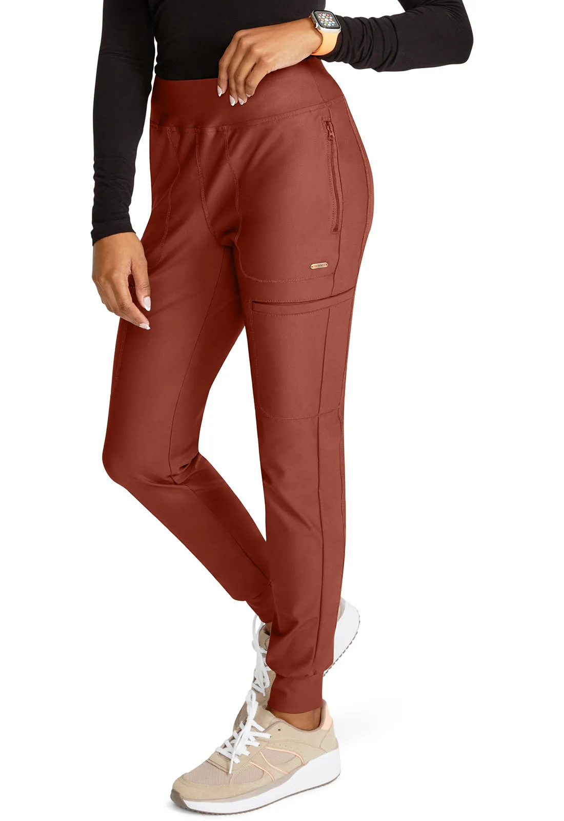 Form CK092 Mid Rise Tapered Leg Drawstring Pants MASALA