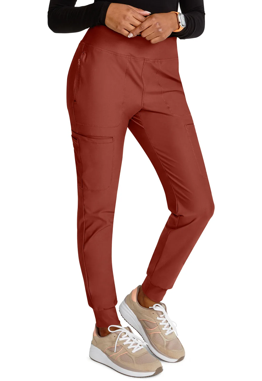 Form CK092 Mid Rise Tapered Leg Drawstring Pants MASALA