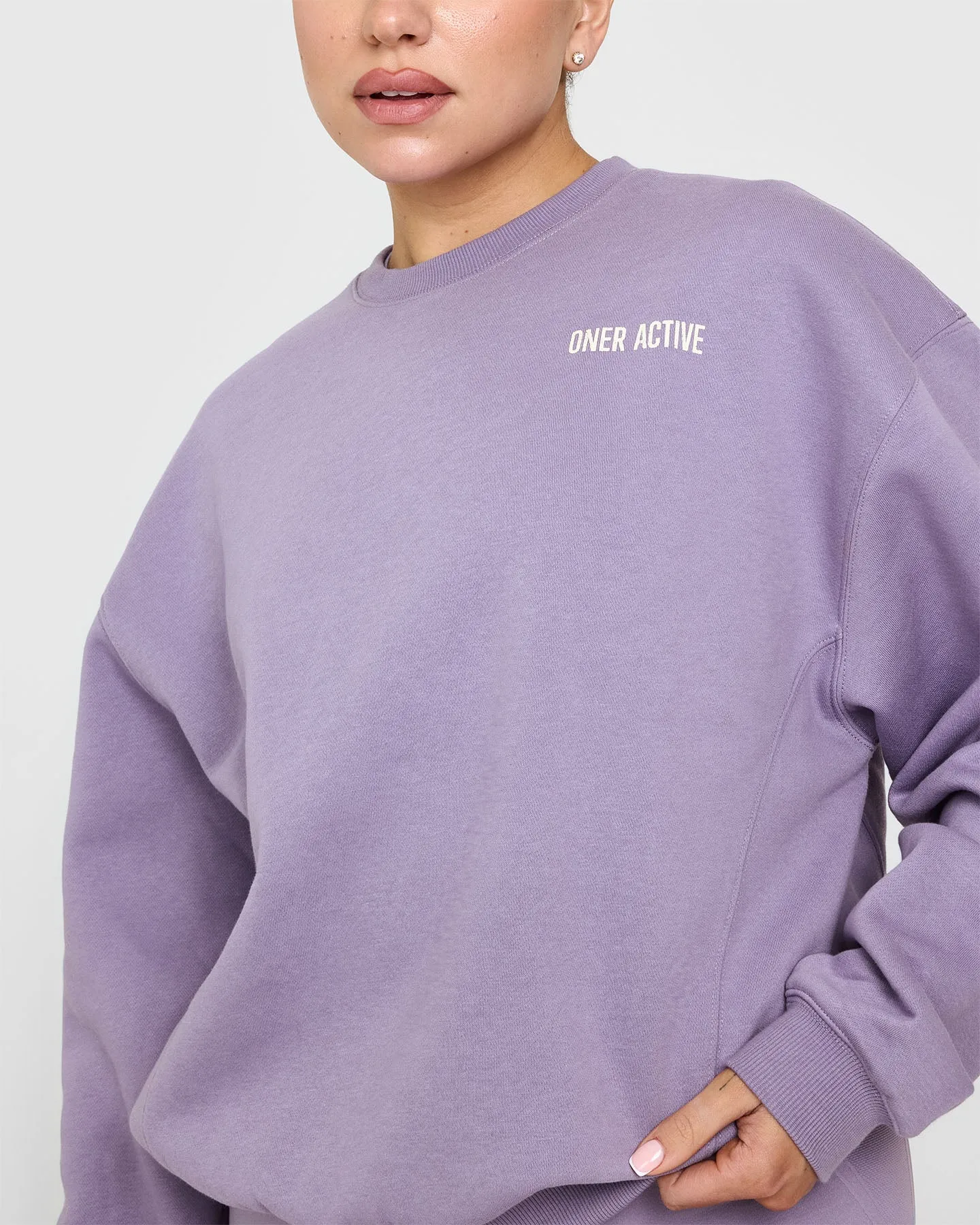 Foundations Sweatshirt With Printed Graphic | Soft Purple