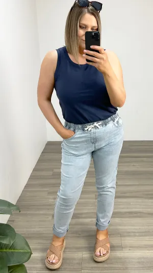 Foxwood Juliette Jogger Jean Pale Blue