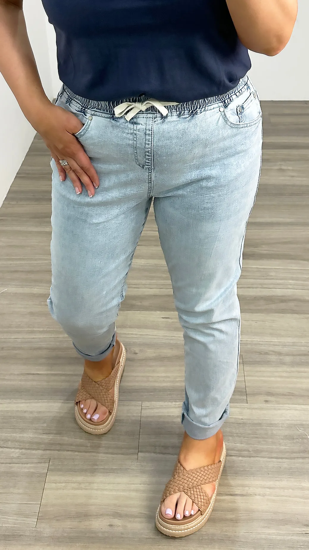Foxwood Juliette Jogger Jean Pale Blue