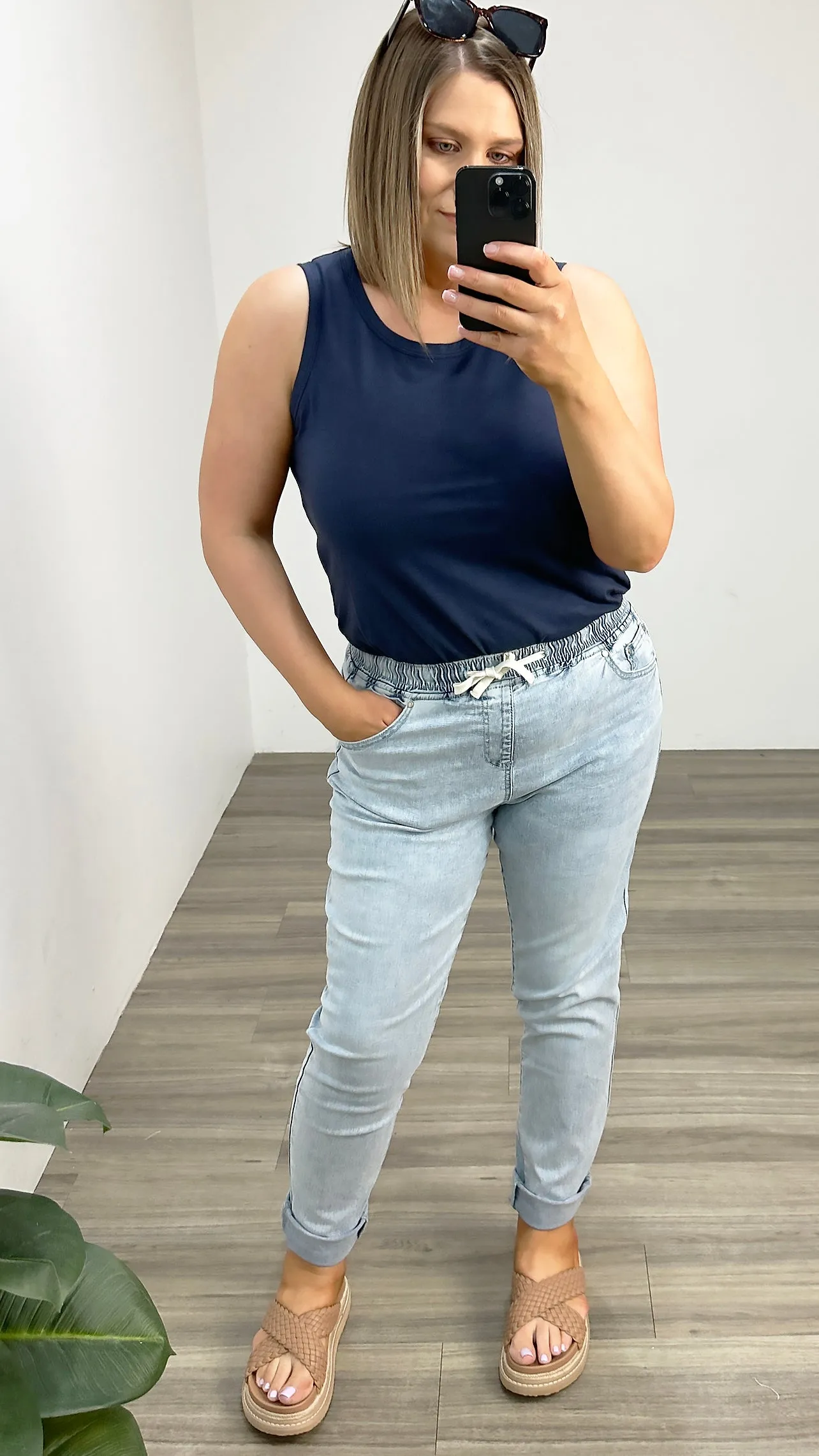 Foxwood Juliette Jogger Jean Pale Blue