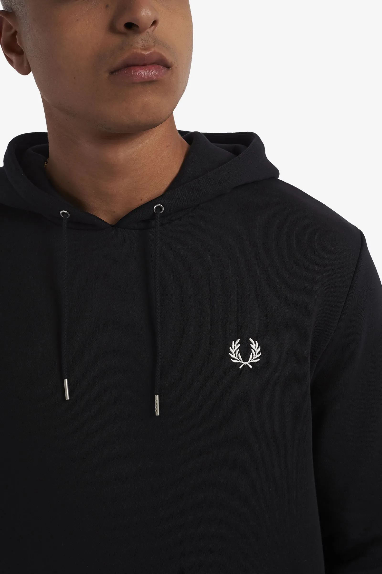Fred Perry M2643 Tipped Hoodie 102 Black