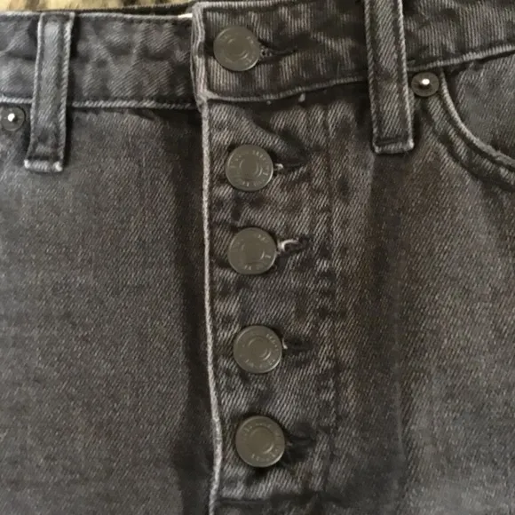Free People Denim A-line Skirt in Rainn