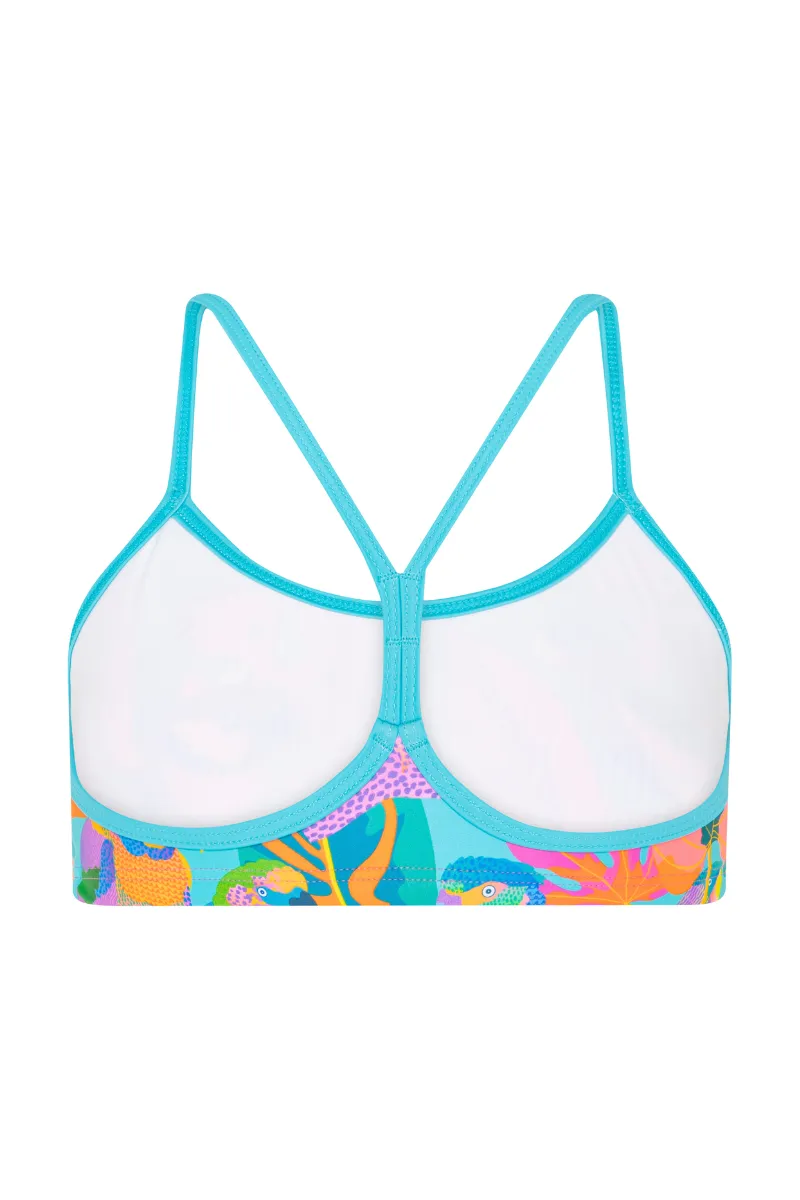 Freshwater Top in Techno Parrots