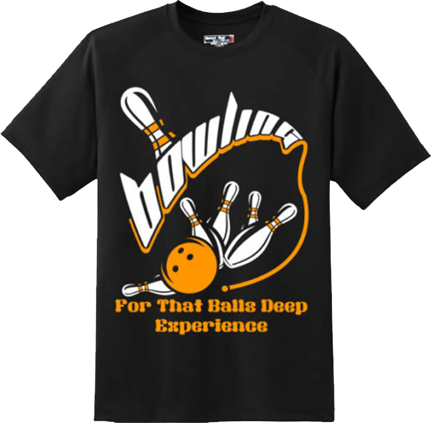 Funny Balls Deep Experience Bowling Sports T Shirt New Graphic Tee