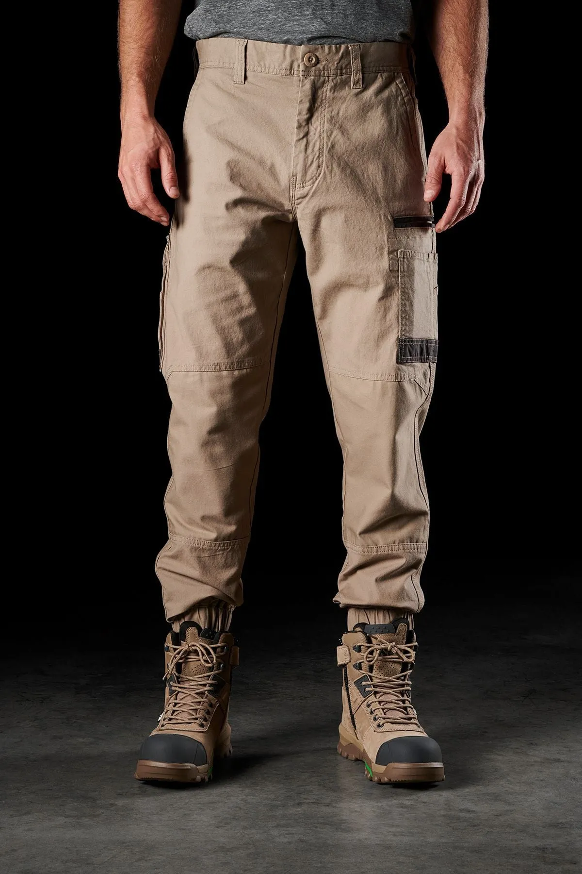 FXD Men's WP-4 Stretch Cuff Work Pants - Khaki