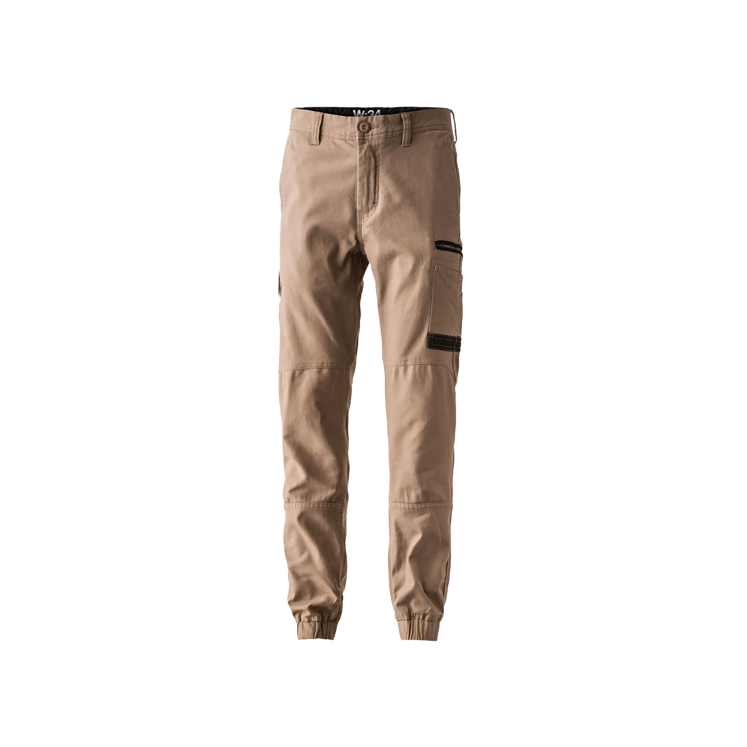 FXD Men's WP-4 Stretch Cuff Work Pants - Khaki