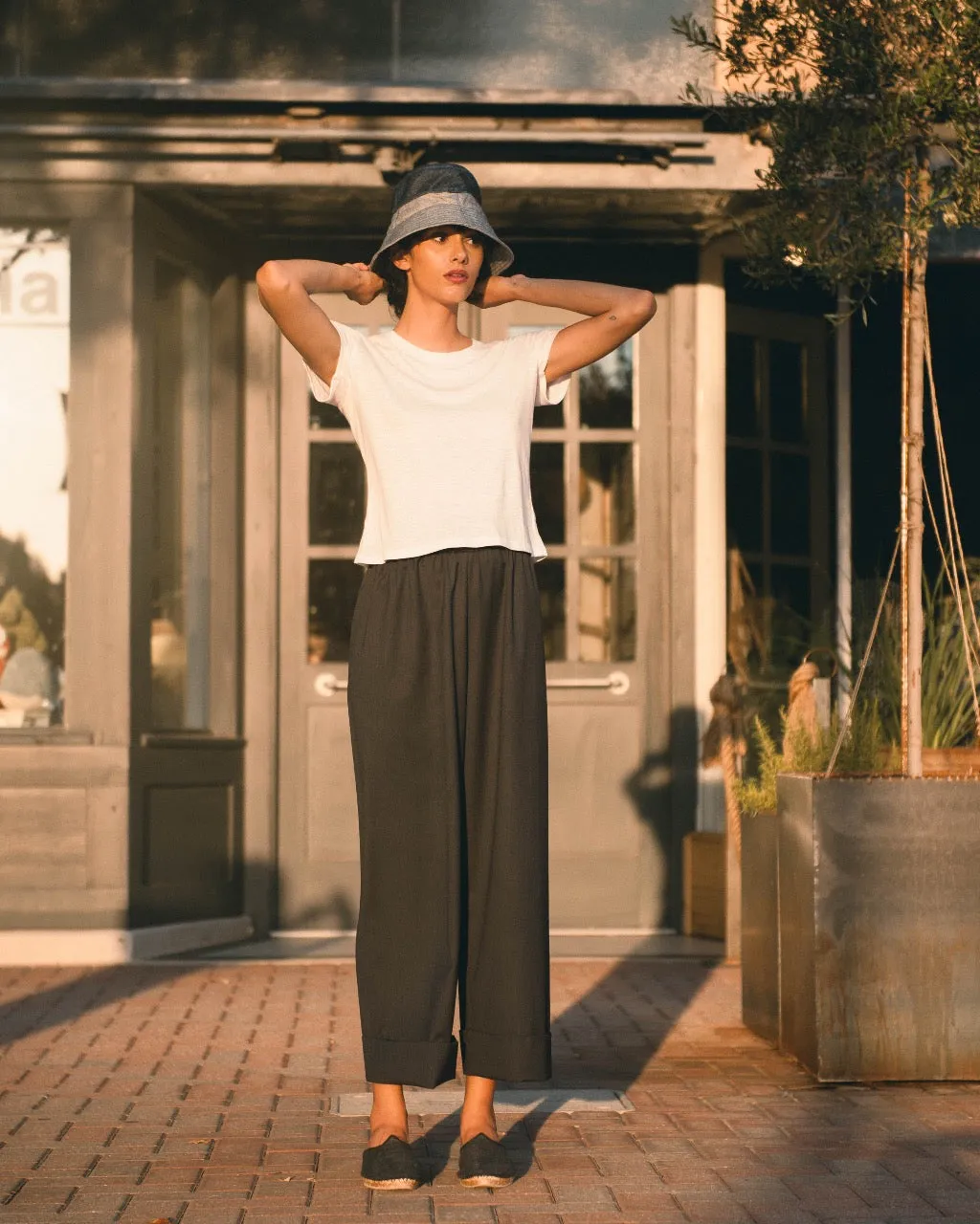 Gaberdine Cuffed Pant - Light Weight
