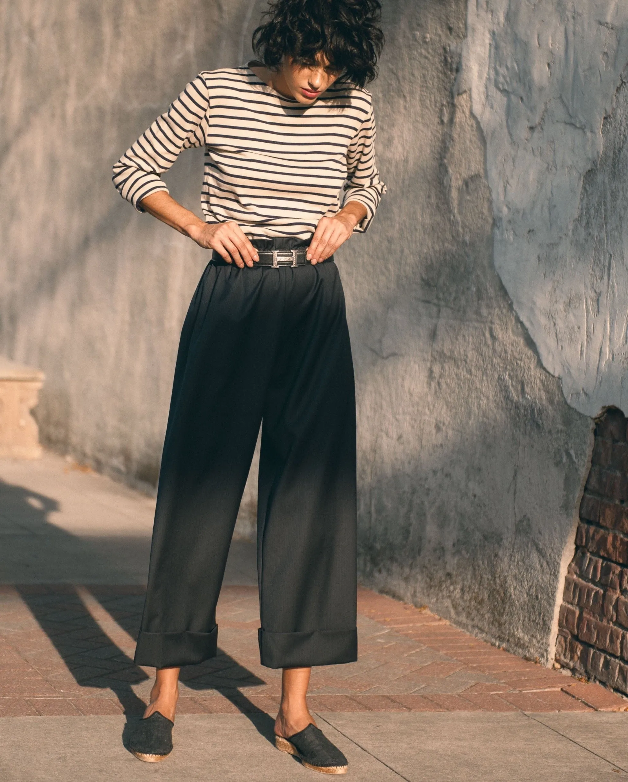 Gaberdine Cuffed Pant - Light Weight
