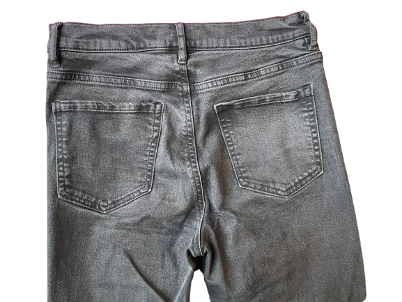 Garage Denim Black Distressed Jeans