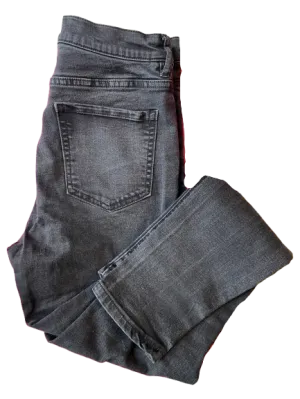 Garage Denim Black Distressed Jeans