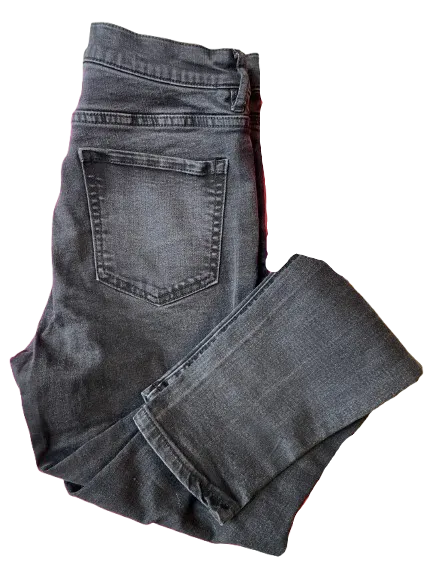 Garage Denim Black Distressed Jeans