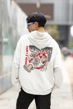 Gear 5 monkey D Luffy laughing Oversized Hoodie