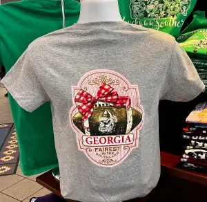 Georgia Bulldogs T-shirt - “Fairest in the Southland Graphic Tee” (Short Sleeve Sport Gray)