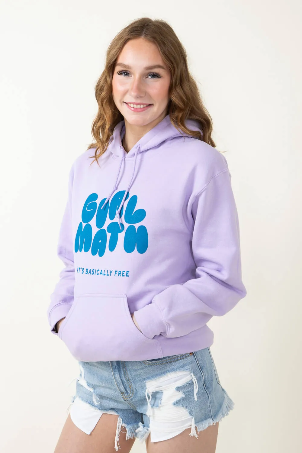 Girl Math Hoodie for Women in Purple | HOODIE-GIRLMATH-LAV