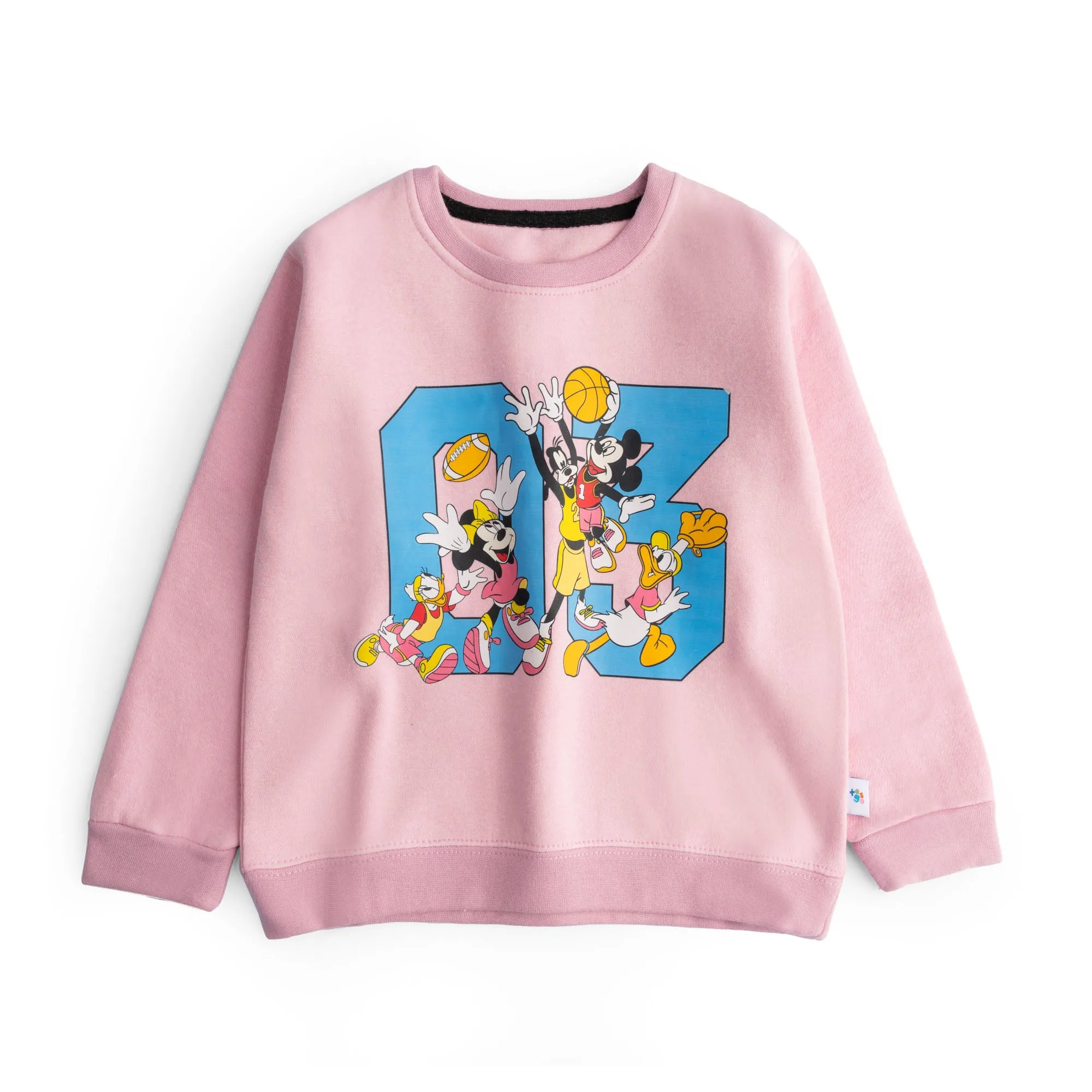 Girls Pink Graphic Sweatshirt