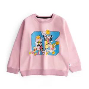 Girls Pink Graphic Sweatshirt