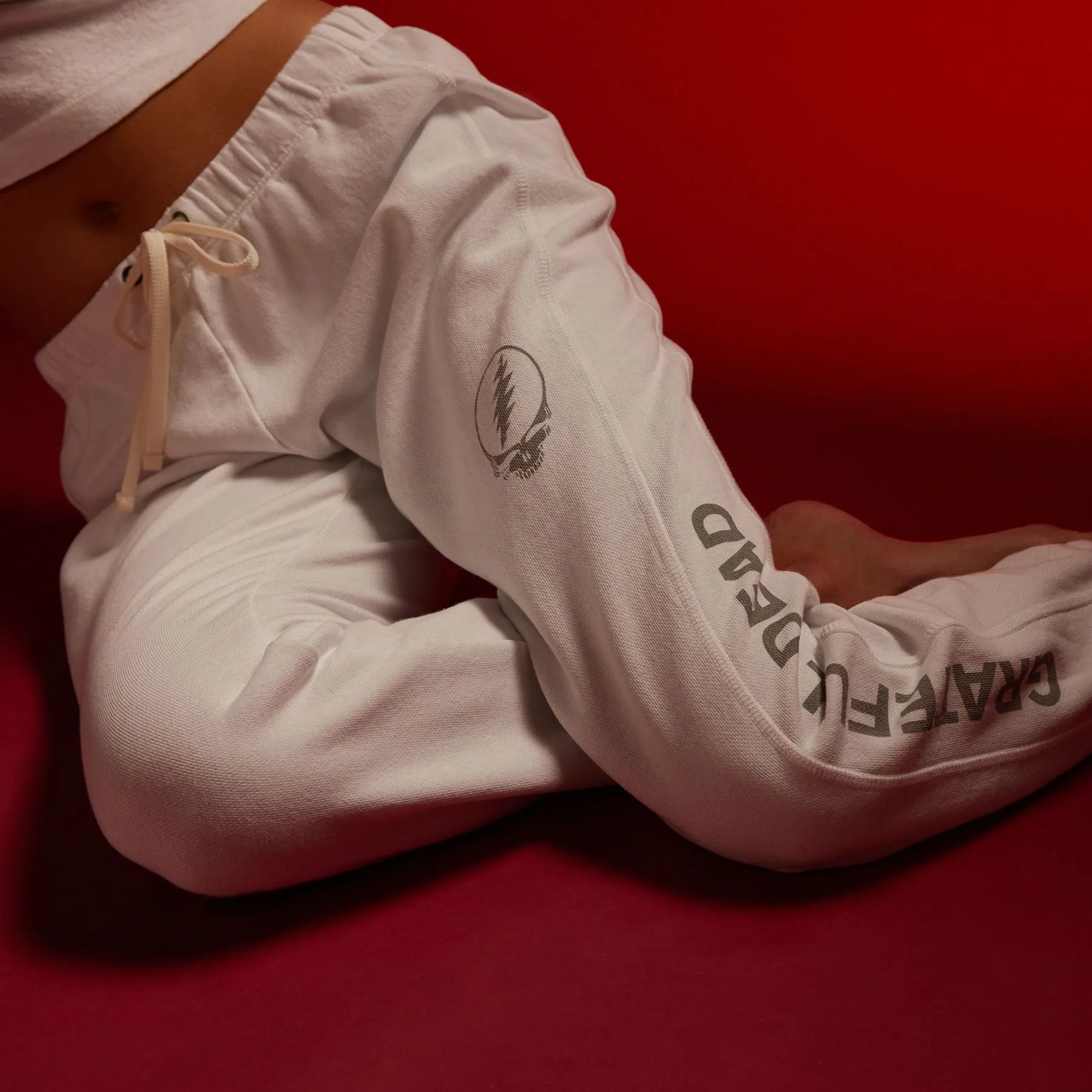Grateful Dead Sweat Pant - White/ Grey