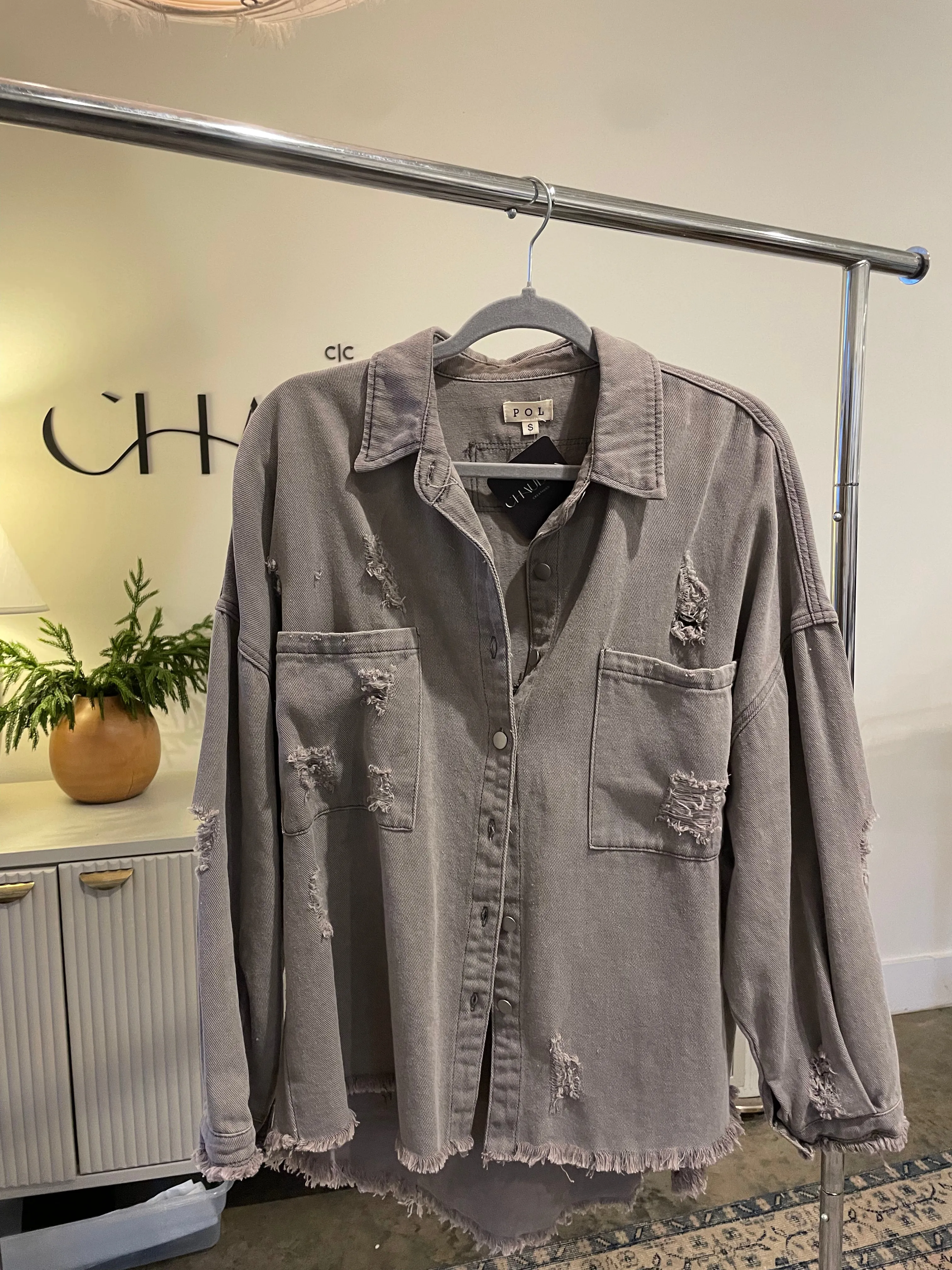 Gray Denim Jacket