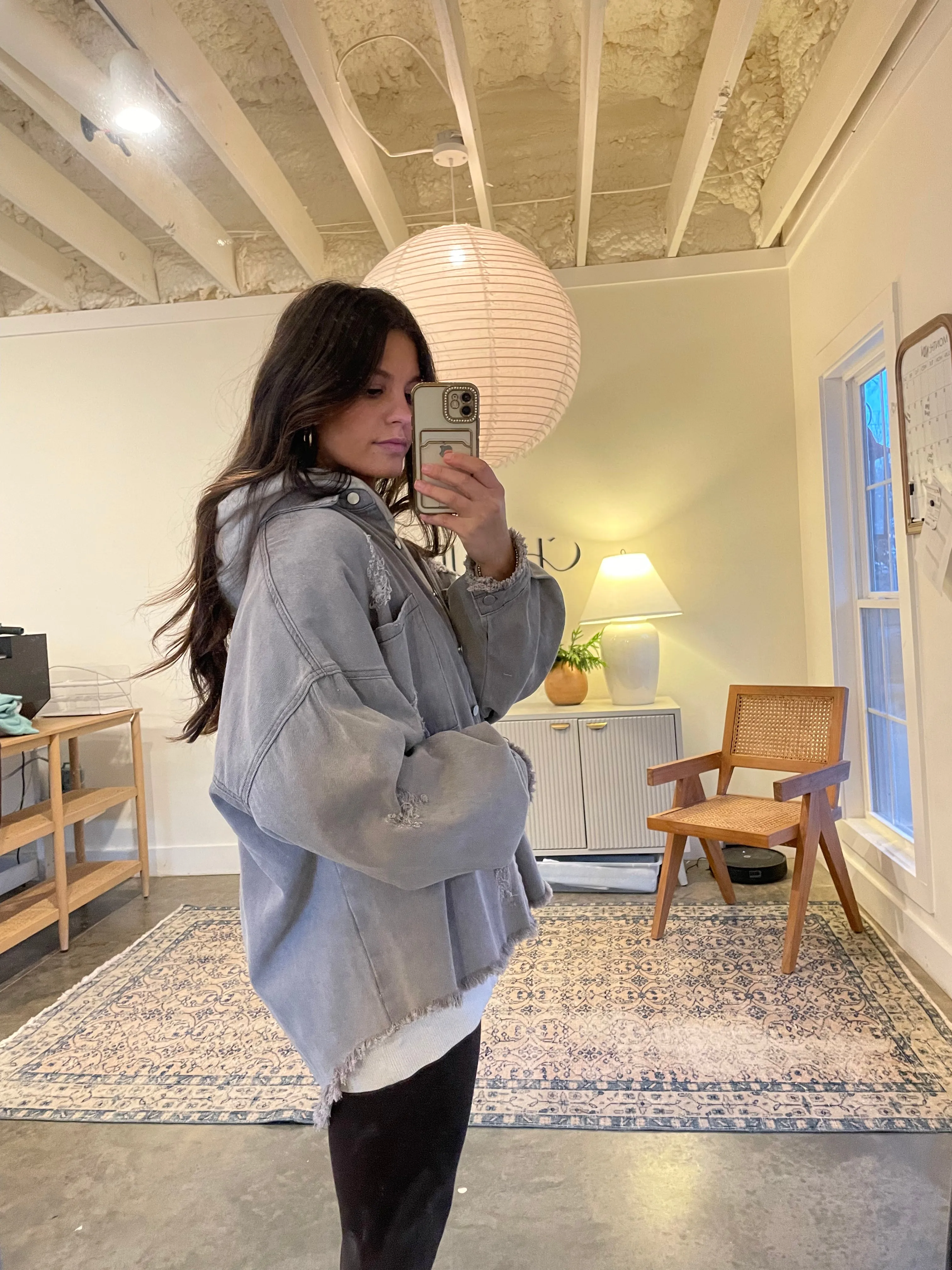 Gray Denim Jacket