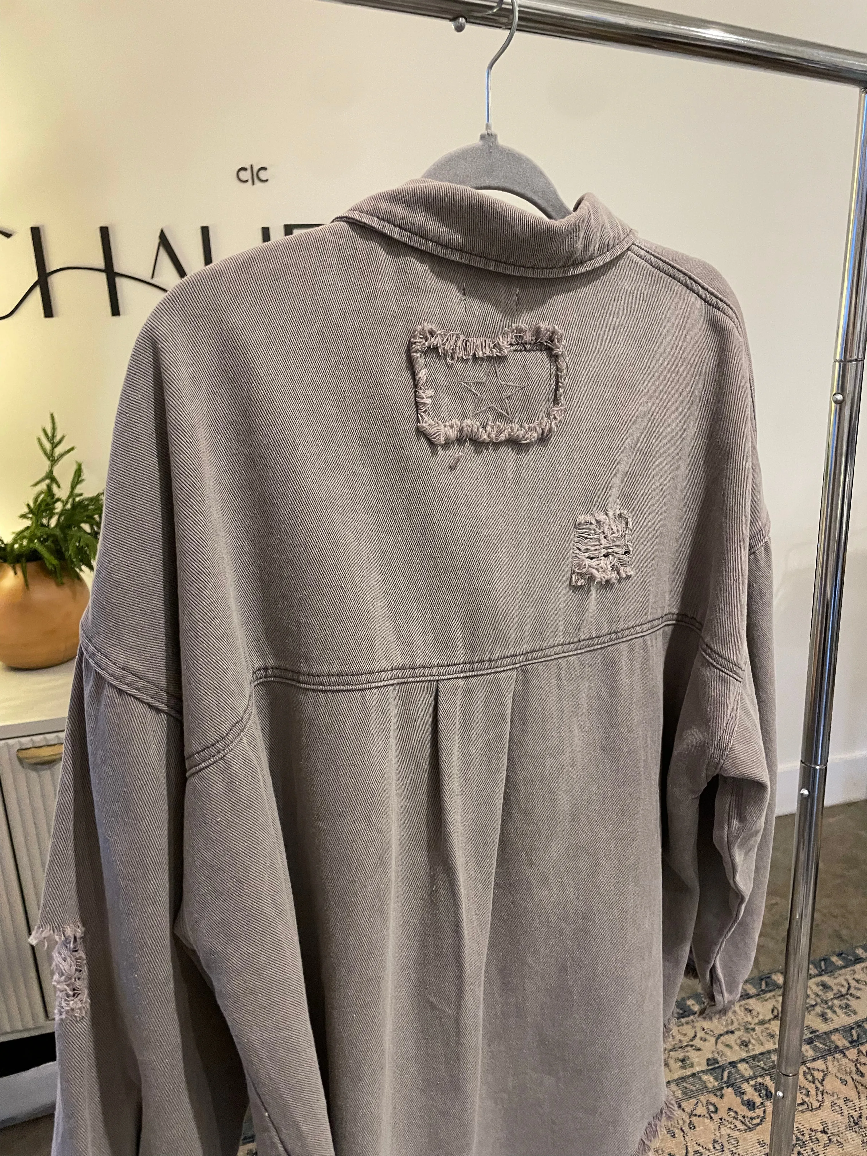 Gray Denim Jacket
