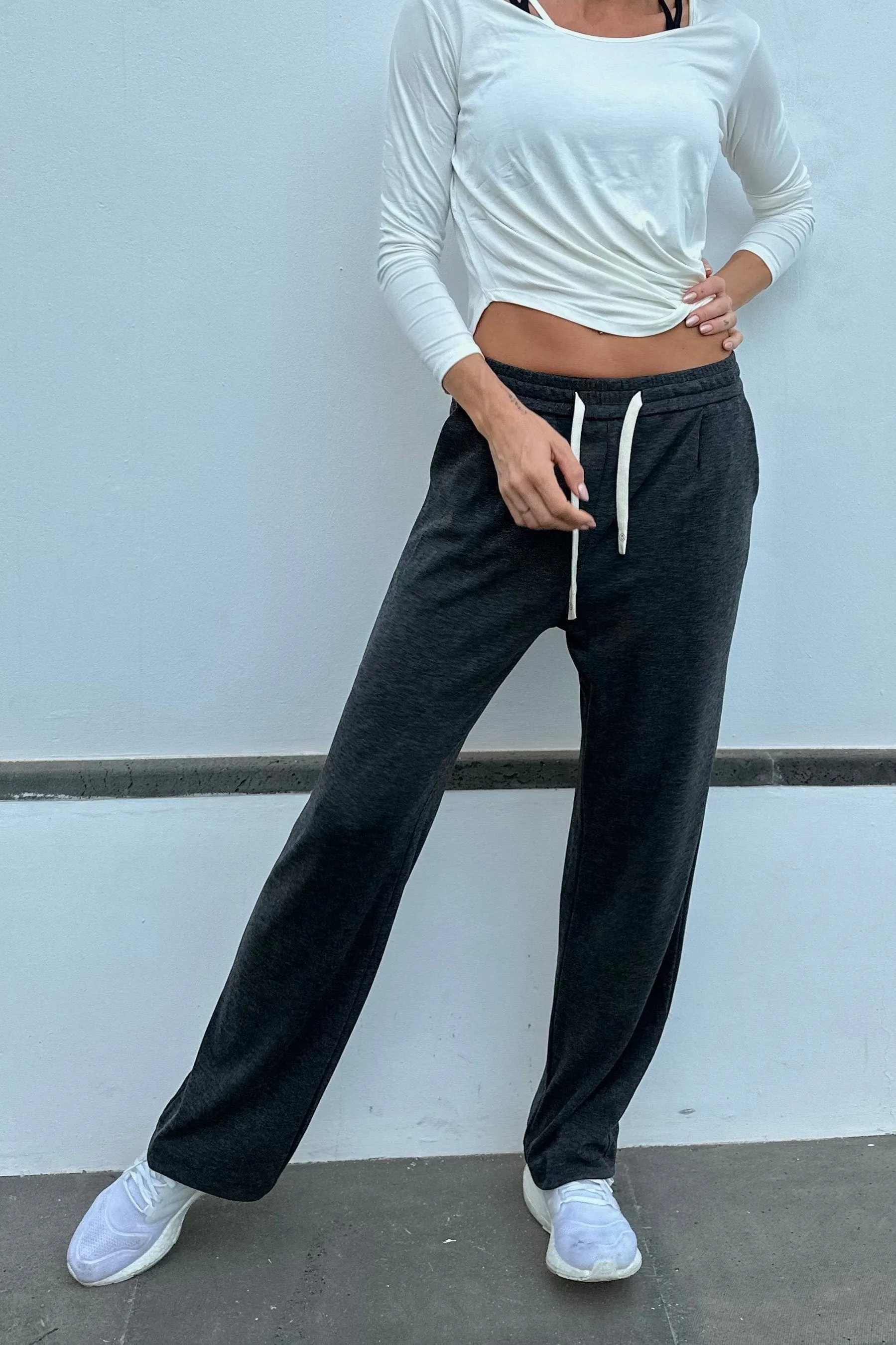 Gray sweatpants Kimmie - Sweatpants - Sassy Copenhagen