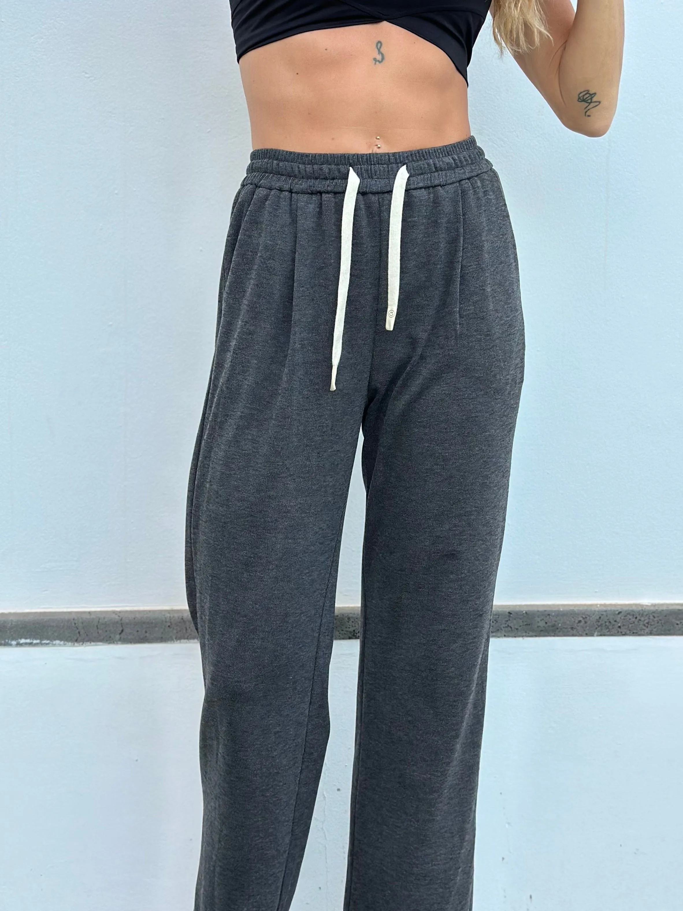 Gray sweatpants Kimmie - Sweatpants - Sassy Copenhagen