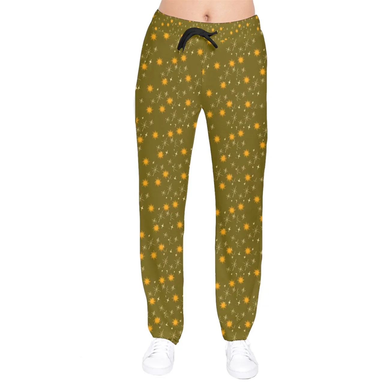 Green Whimsy Velvet Tracksuit Pants