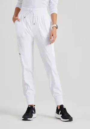 Greys Anatomy Stretch GRSP527 Carly Jogger White
