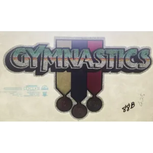Gymnastics Vintage Glitter Iron On Heat Transfer