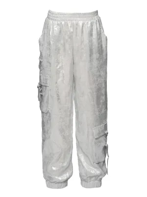 Hannah Banana Metallic Cargo Jogger