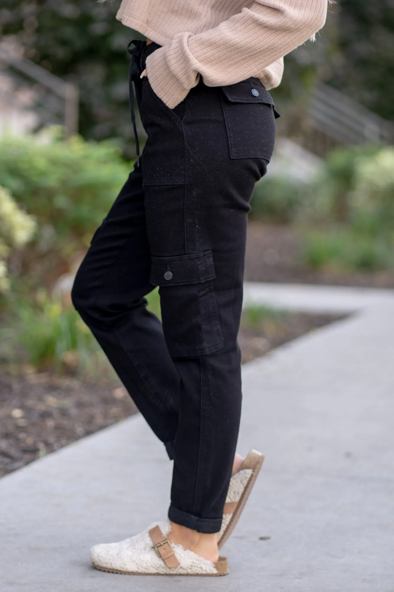 Harper High Rise Cargo Cuffed Jogger Regular & Plus Sizes