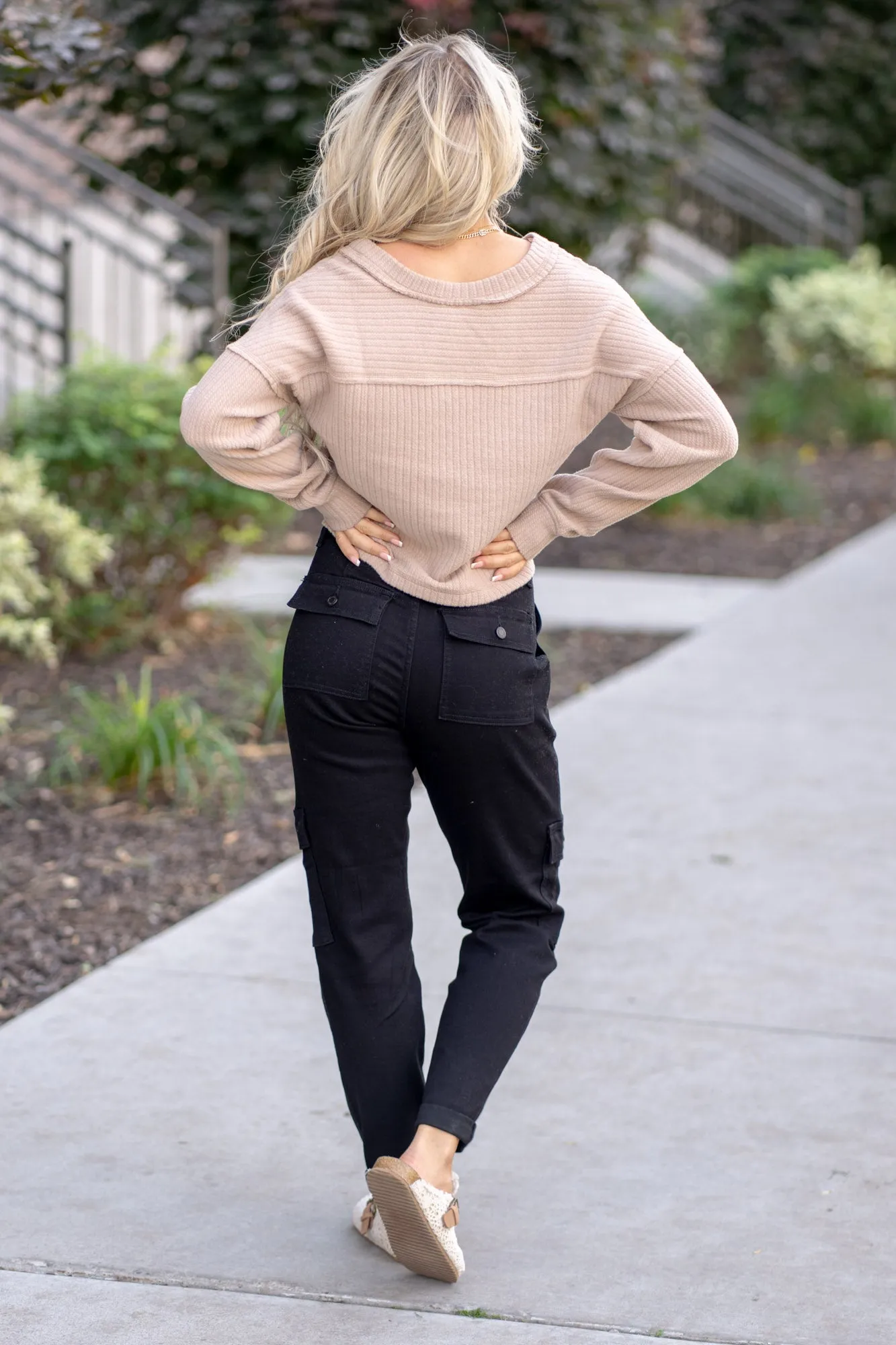 Harper High Rise Cargo Cuffed Jogger Regular & Plus Sizes