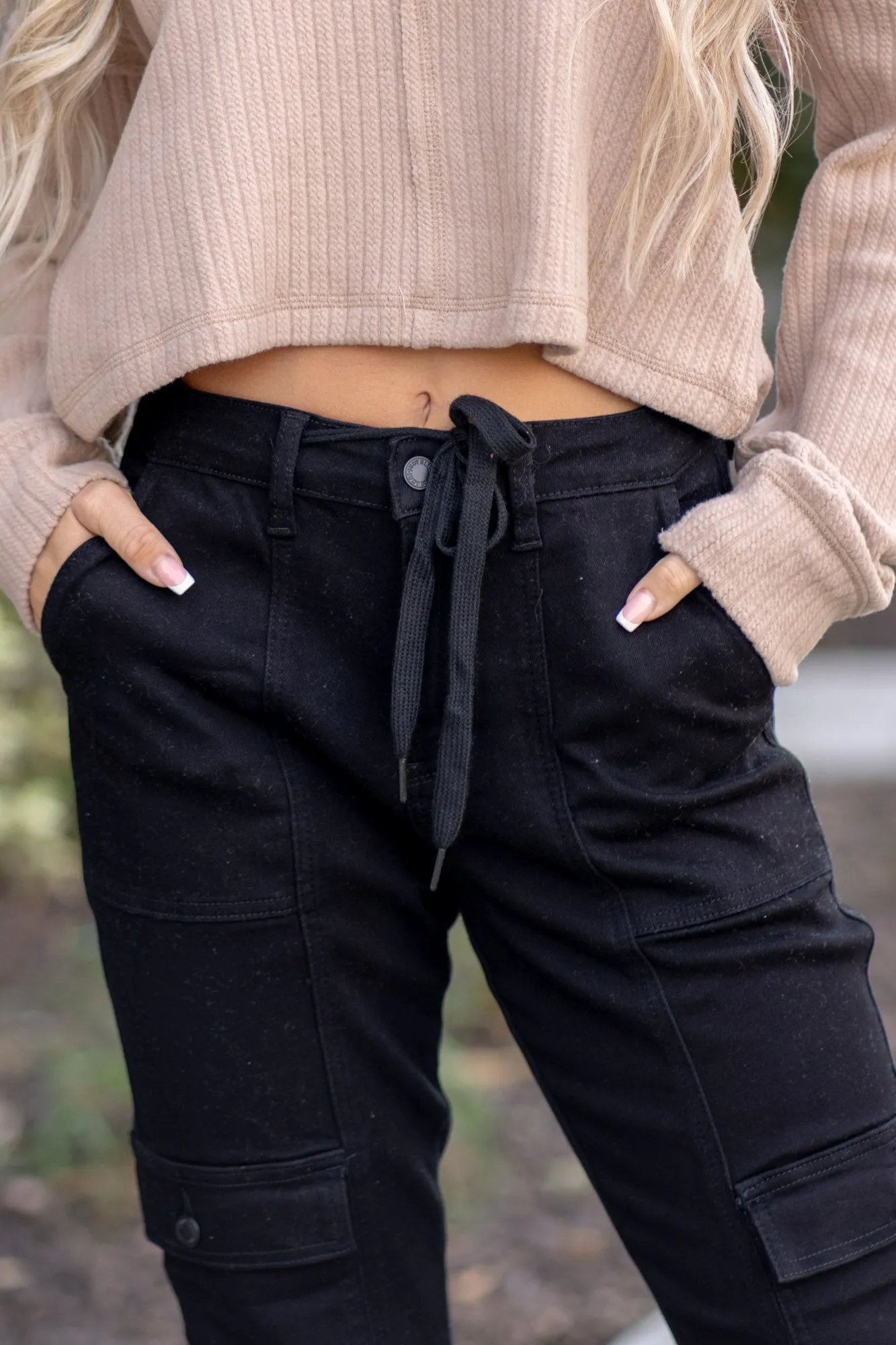 Harper High Rise Cargo Cuffed Jogger Regular & Plus Sizes