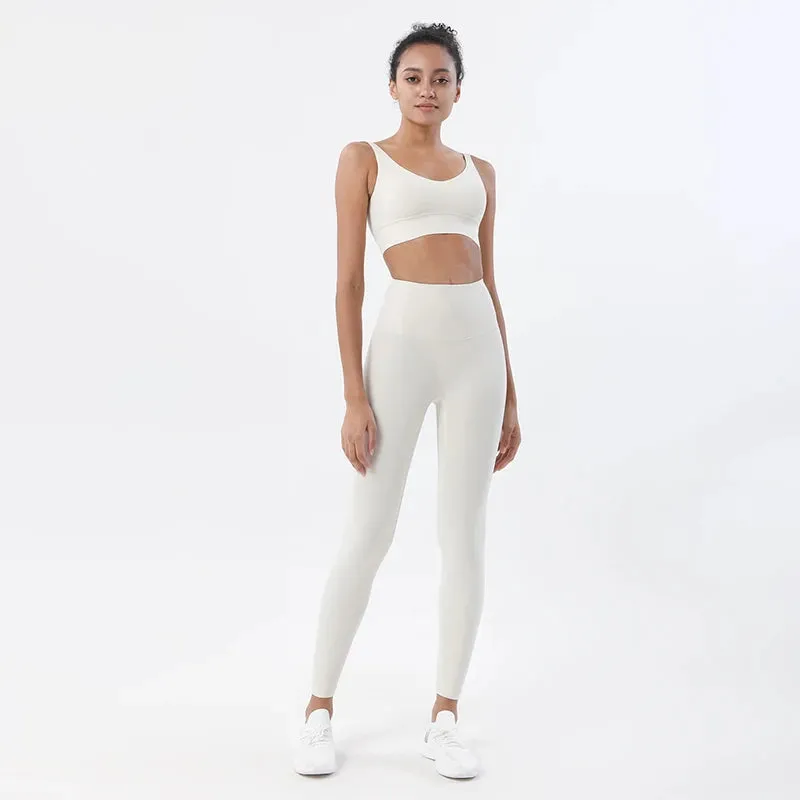 Hazel 2-Piece Leggings and Crop Tops Workout Set