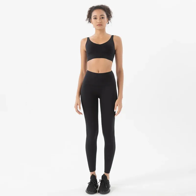 Hazel 2-Piece Leggings and Crop Tops Workout Set