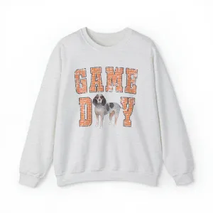 Hazel Blues® |  TN Vols Game Day Gingham Sweatshirt