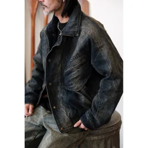 Heavy Washed Denim Jacket