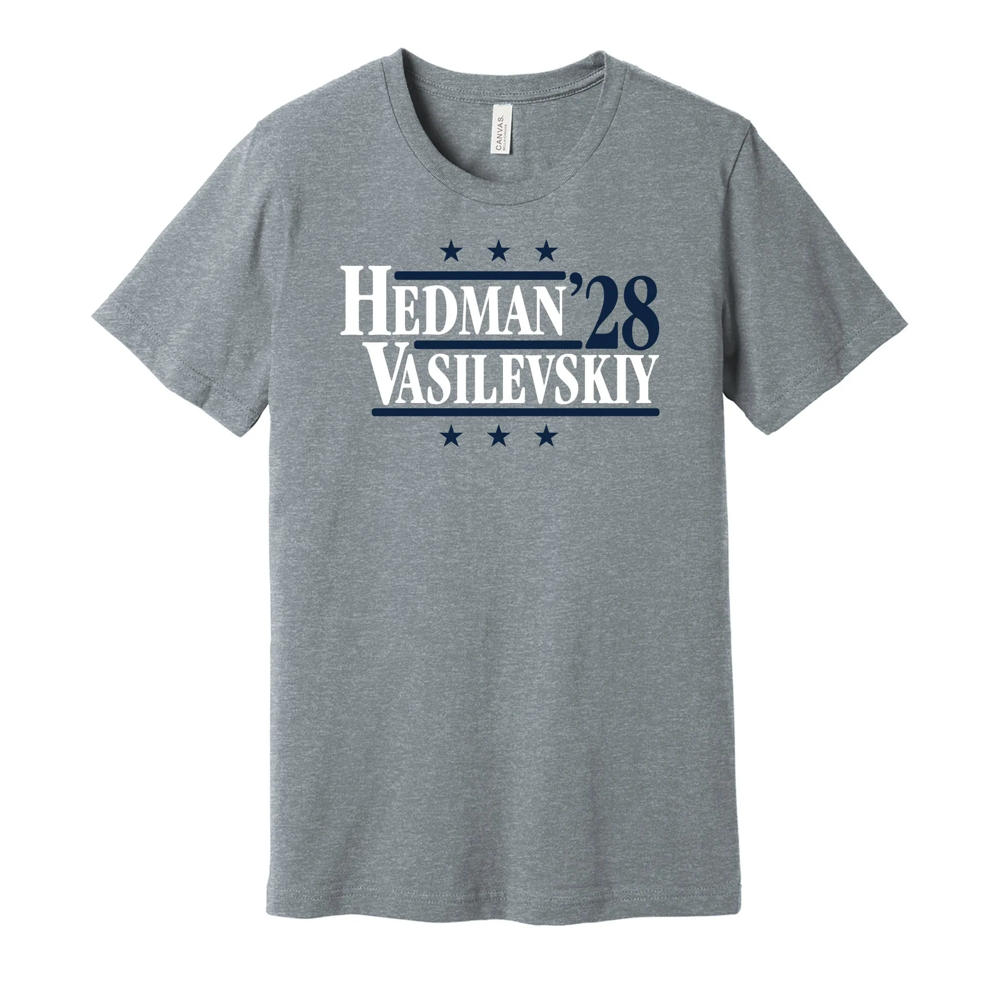 Hedman & Vasilevskiy '28 - Tampa Bay Hockey Political Campaign Parody T-Shirt - Hyper Than Hype Shirts