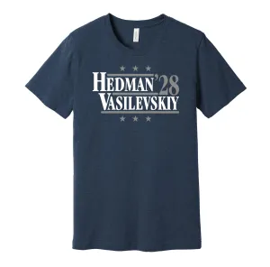 Hedman & Vasilevskiy '28 - Tampa Bay Hockey Political Campaign Parody T-Shirt - Hyper Than Hype Shirts