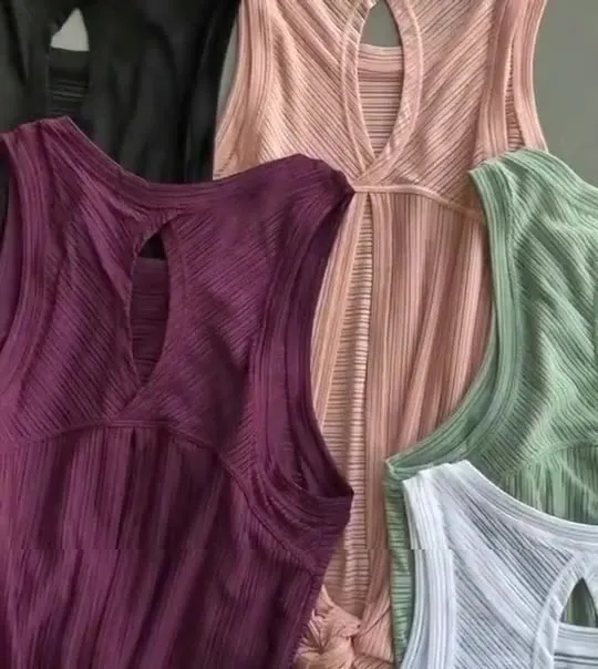 High quality Quick Dry Sports  Sexy Back Yoga Tank Top Women's Fitness Running Vest