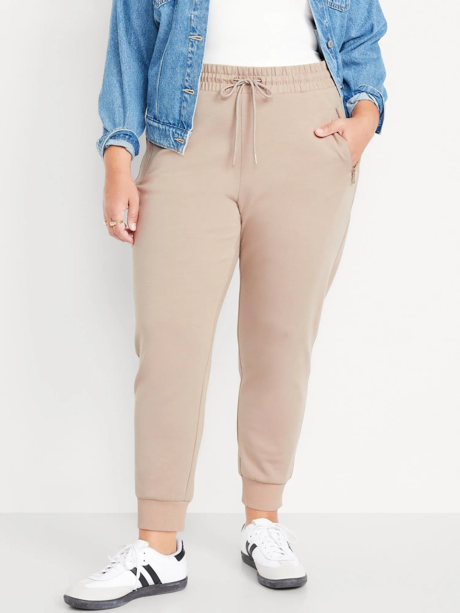 High-Waisted Dynamic Fleece Joggers