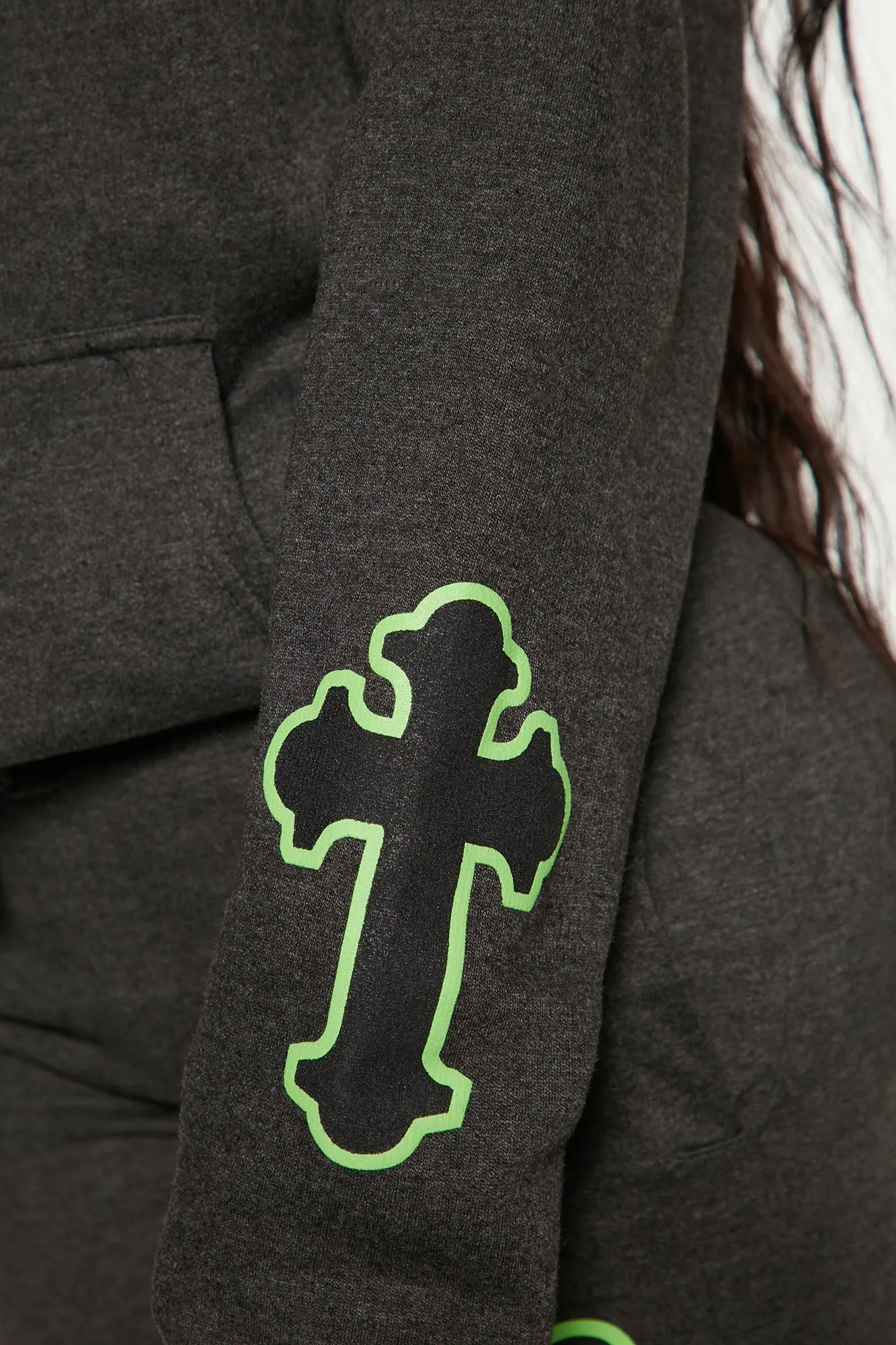 Higher Power Graphic Hoodie - Charcoal