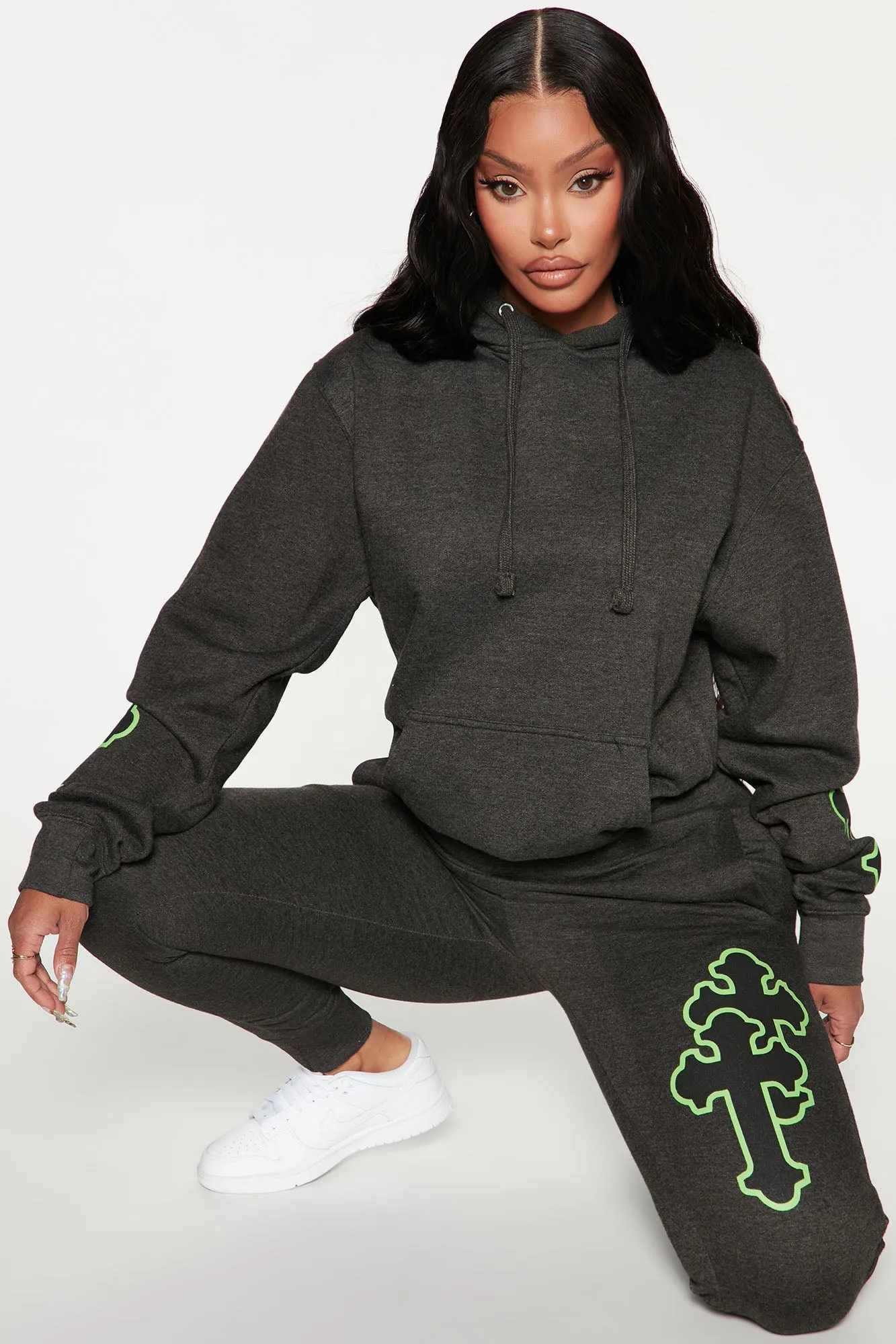 Higher Power Graphic Hoodie - Charcoal
