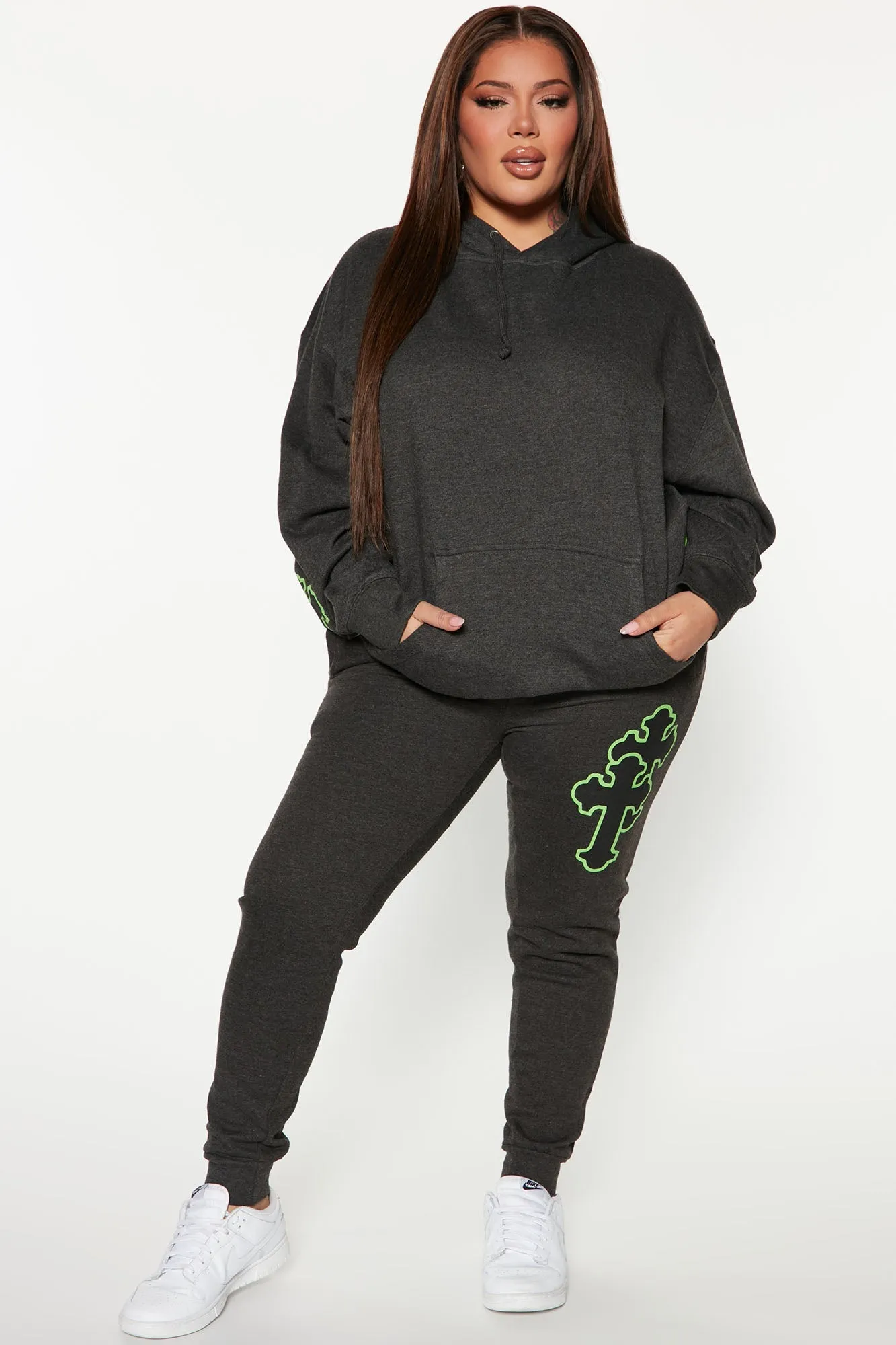 Higher Power Graphic Hoodie - Charcoal