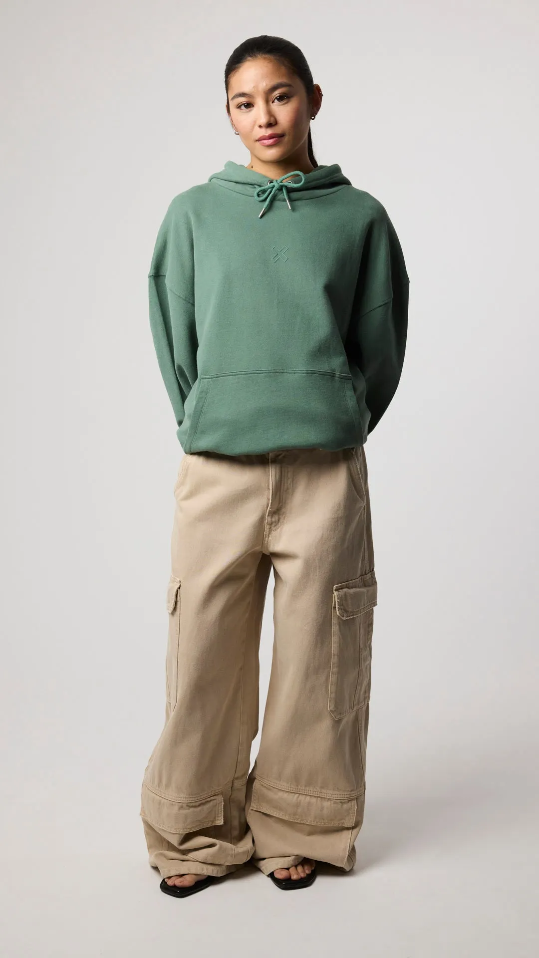 HOODIE BONFIRE PINE GREEN