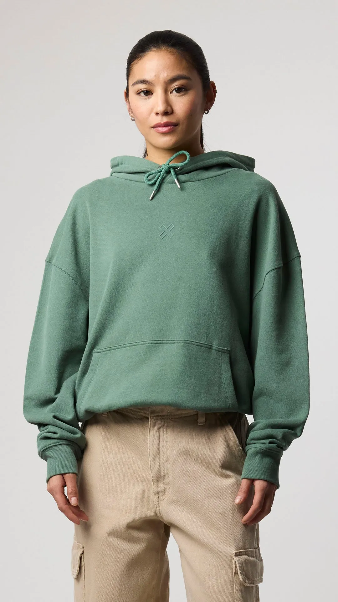 HOODIE BONFIRE PINE GREEN